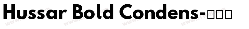 Hussar Bold Condens字体转换